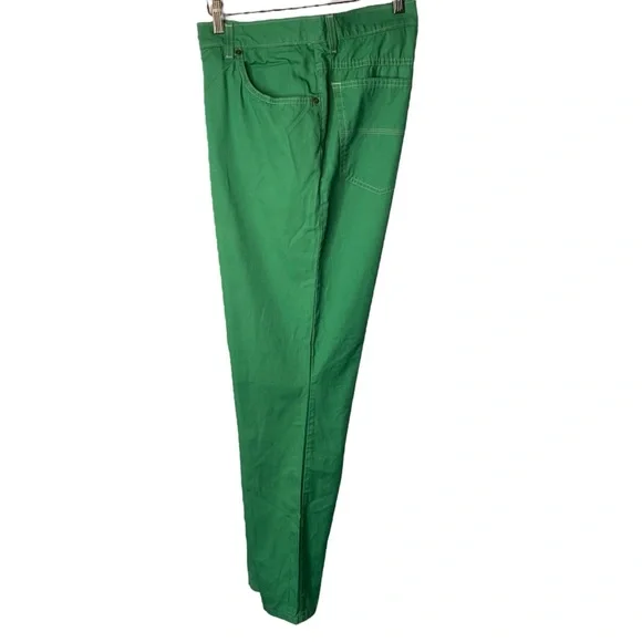 Bills Khakis 5 Pocket Twill Pants 32 x 31 Green Straight Fit Cotton Made In USA - Picture 3 of 9